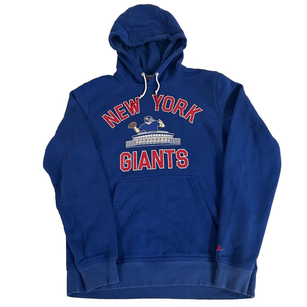 Nike NFL New York Giants Hoodie Men's M Blue Pullover Giants Stadium Football - Picture 3 of 8